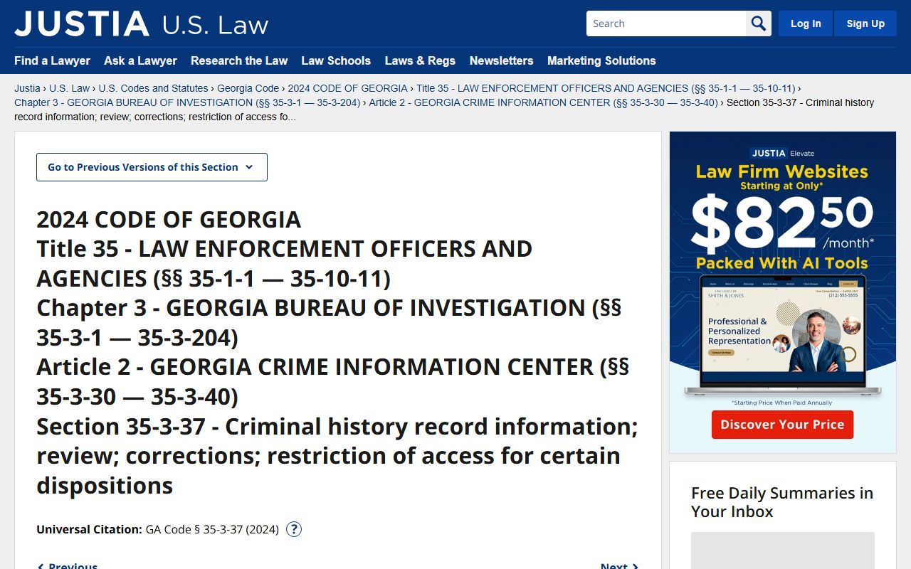 McDuffie County criminal court records Georgia record restriction statute