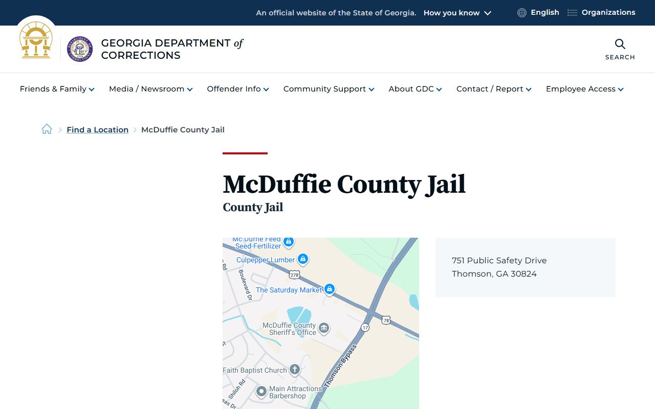 McDuffie County marriage and divorce records assigned GDC location image