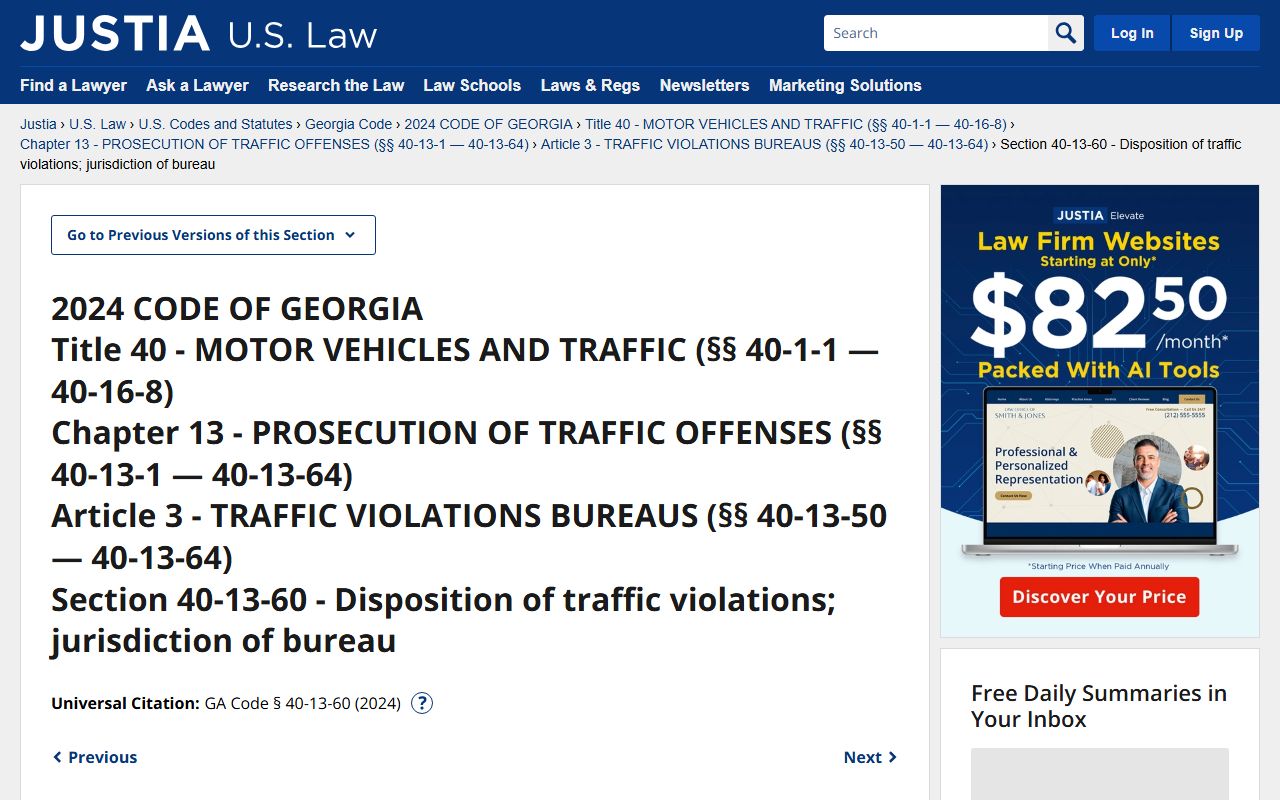 McDuffie County warrant records Georgia traffic violations bureau statute